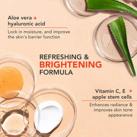 Beauty by Earth Vitamin C Face Cream beside morning sun implies daily routine