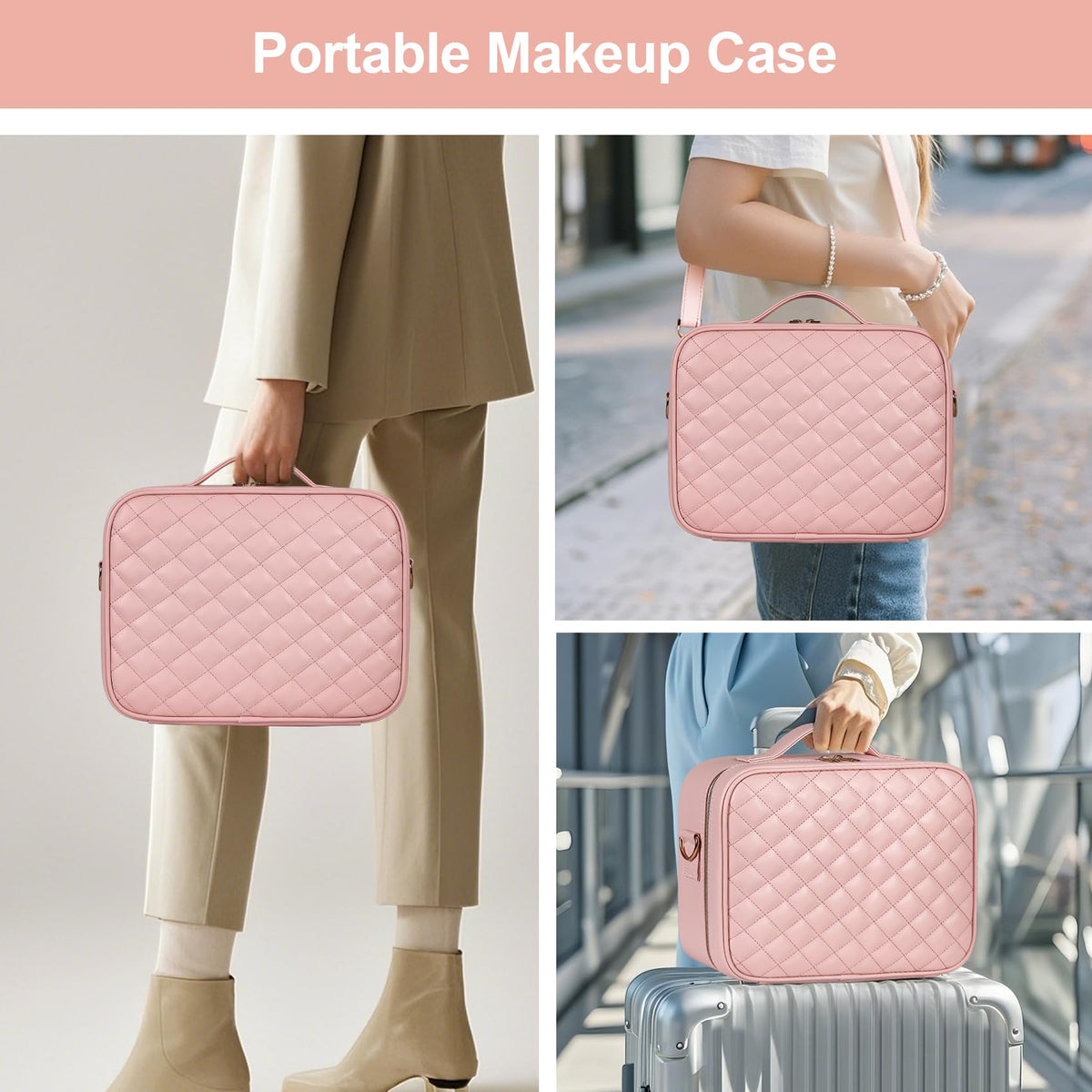 Beauty Case 12-inch travel organizer fits in carry-on with ample space