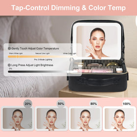 BEAUTY CASE adjustable dividers customize compartments for tailored storage.