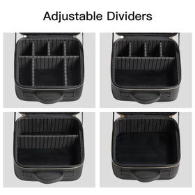 Beauty Case lightweight portability fits in luggage or backpack compartments.