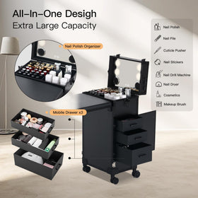 Beauty Case mobile nail tech station ideal for on-the-go sessions.
