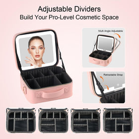 BEAUTY CASE pink gift-ready makeup case with stylish practicality.