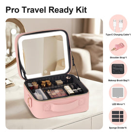 BEAUTY CASE rechargeable battery and USB power for cordless light.