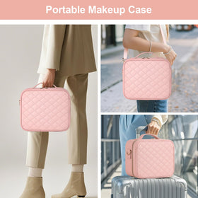 BEAUTY CASE durable water-resistant fabric protecting contents during travel.