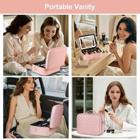 Beauty Case water-resistant fabric withstands daily travel and spills