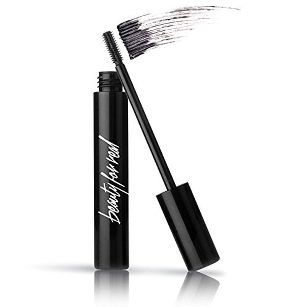 Beauty For Real Hi-Def Mascara Just Black wand closeup for precise, lash-lengthening application