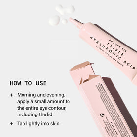 Beauty Pie Fragrance-free formula label emphasizes clean, irritation-free eye care