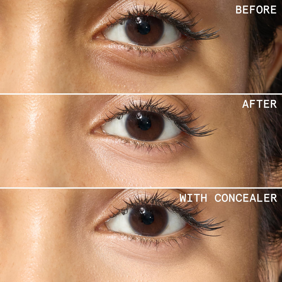 Beauty Pie image highlighting light-reflecting pigments brighten under-eye darkness