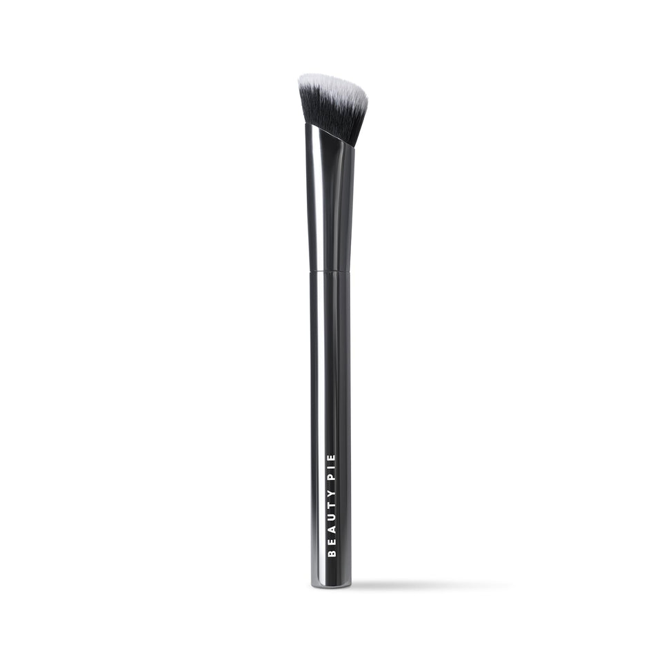 Beauty Pie Pro Angled Concealer Brush with angled tip for precise, fingertip-like concealment.