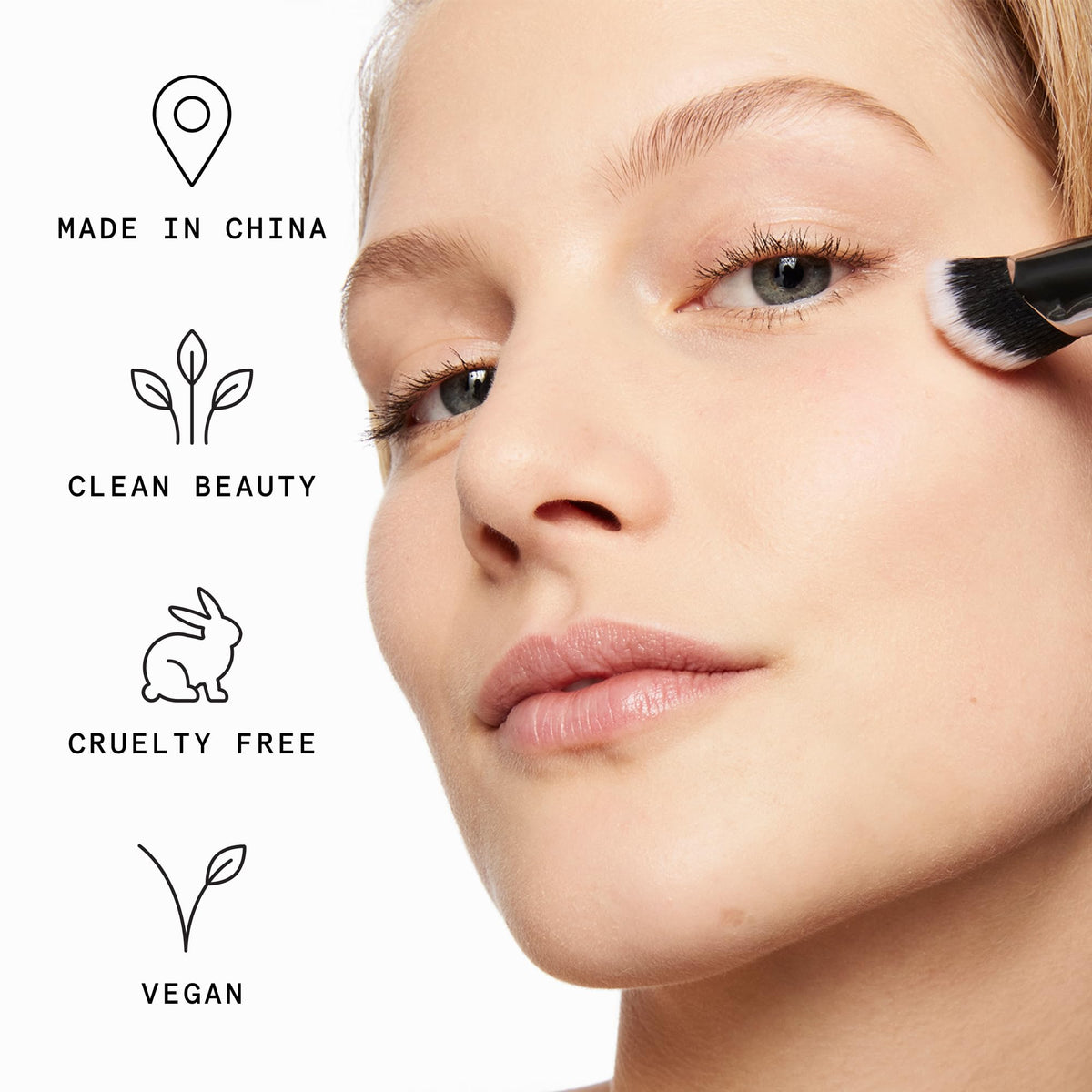 Beauty Pie Pro Angled Concealer Brush doubles as a foundation and concealer blending tool.