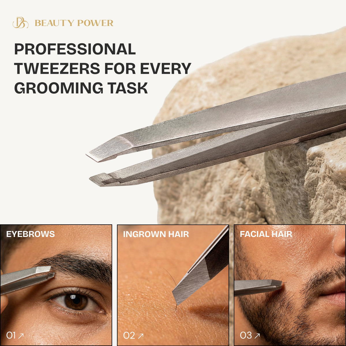 Beauty Power cuticle pusher in stainless steel for prep