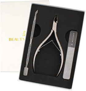 Beauty Power cuticle trimmer nipper close-up for precise, painless trimming.