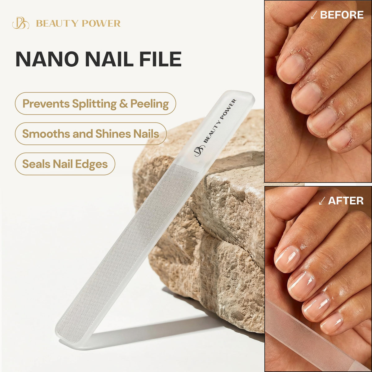 Beauty Power ergonomic grip nail clippers for comfortable control