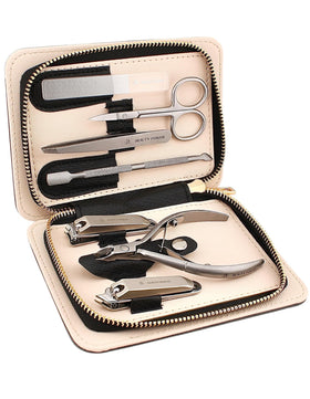 Beauty Power manicure pedicure set 7-in-1 stainless steel tools for precise grooming at home