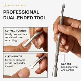 Beauty Power nail care kit compact case with tools visible.