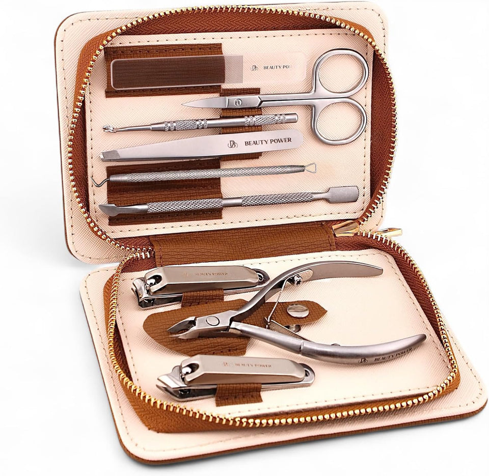 Beauty Power nail clippers close-up for precise, clean cuts on thick nails.