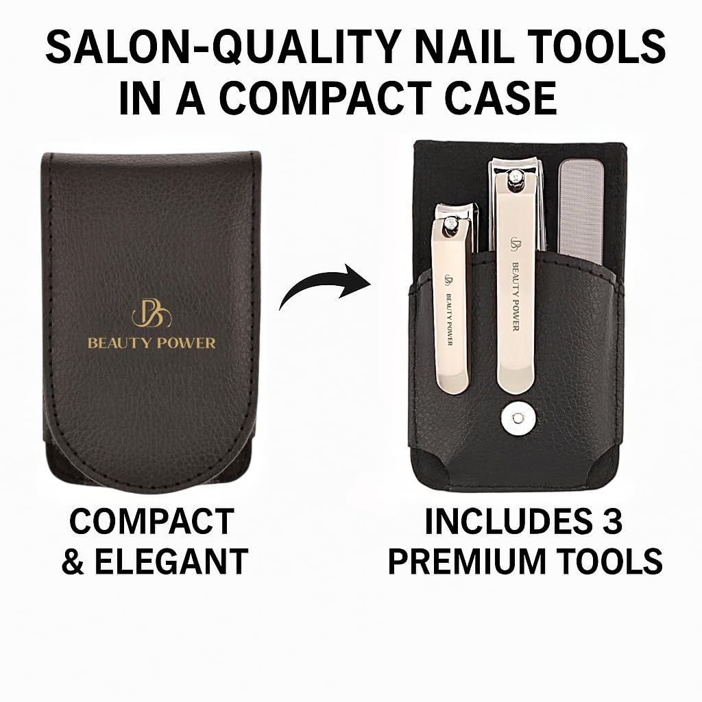 Beauty Power fingernail clipper for clean, smooth shaping