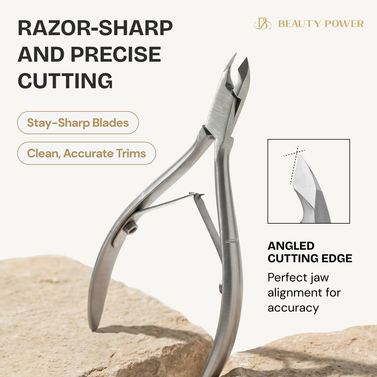 Beauty Power nano glass nail file dual-surface close-up for shaping and sealing edges.