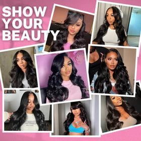 Beauty Queen bundles in natural black color for authentic look.