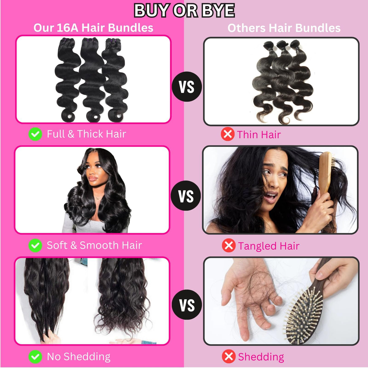 Beauty Queen virgin hair extensions close-up emphasizes natural black shade and texture