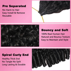 Beauty Queen knotless crochet ends deliver a smooth, comfortable install.