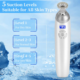 Beauty Star cordless device with suction levels shows adjustable power.