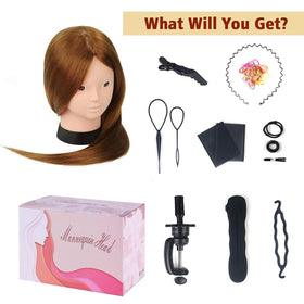 Beauty Star gift-ready mannequin head packaging for students.