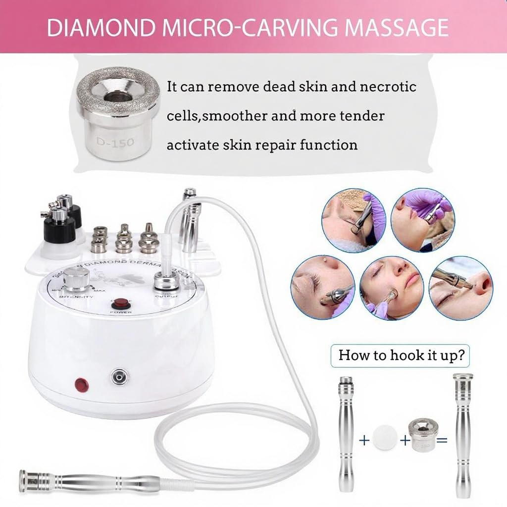 Beauty Star microdermabrasion machine front view for home salon use.