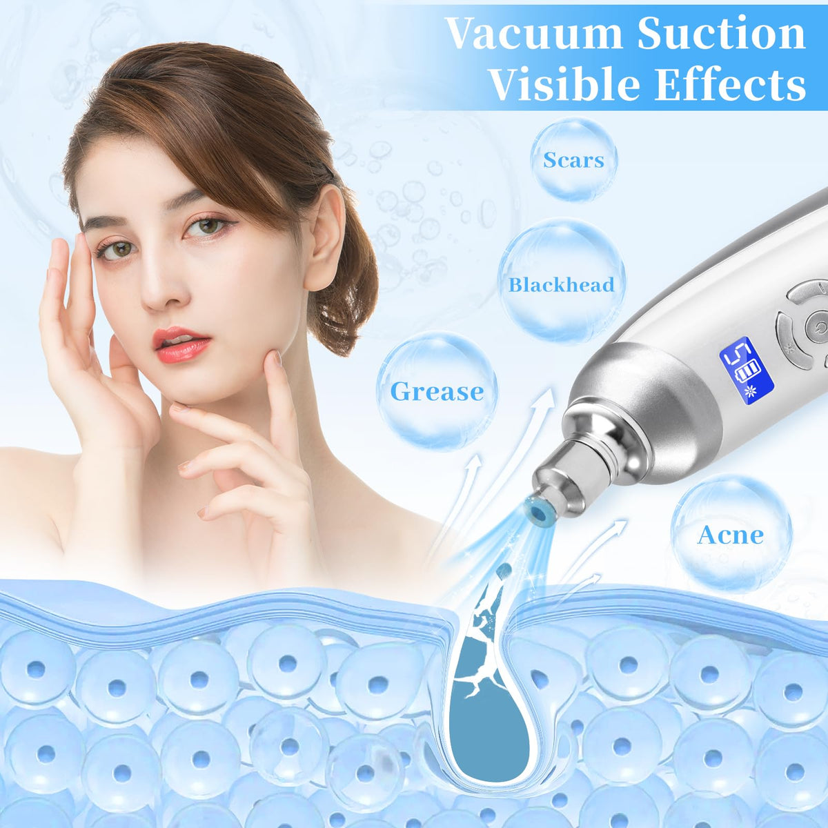 Beauty Star portable kit with rechargeable battery for anytime use.