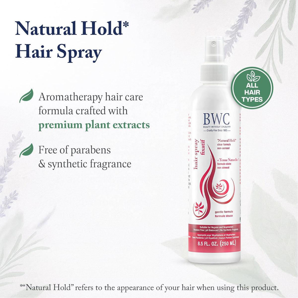 Closeup of cucumber and rosemary ingredients in Beauty Without Cruelty spray