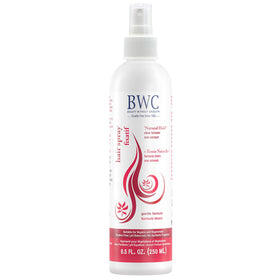 Beauty Without Cruelty Natural Hold Spray bottle showing flexible hold for everyday styling
