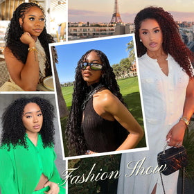 Beauty Youth 18 inch length shown for dramatic full braids.