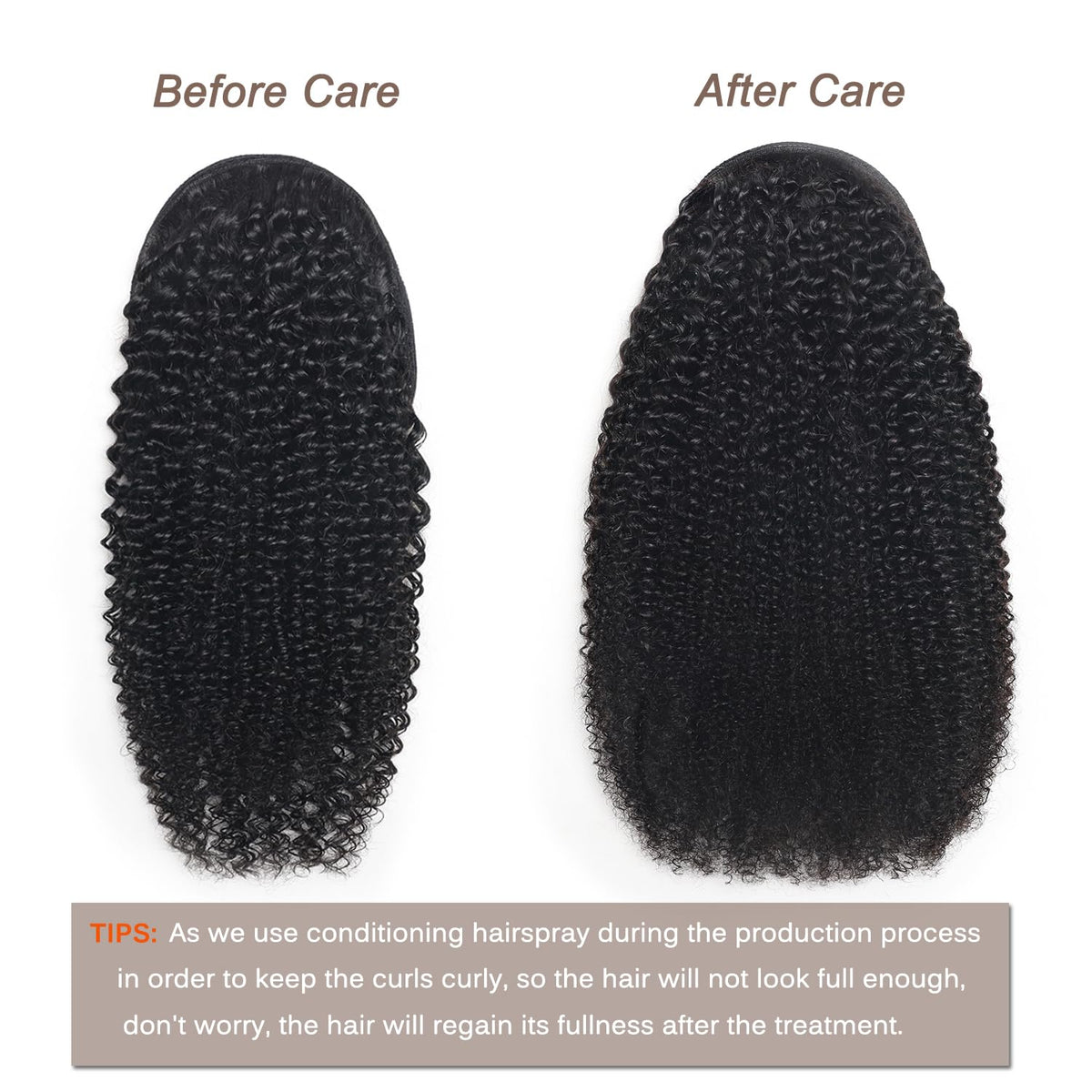Beauty Youth Afro kinky curly texture highlights tight, voluminous curls for a bold look.