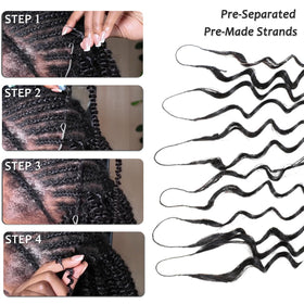 Beauty Youth Kinky Curly Miracle Knots full-head potential with 2-3 packs.