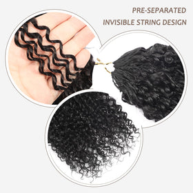 Beauty Youth knotless design blends with scalp for a natural look.