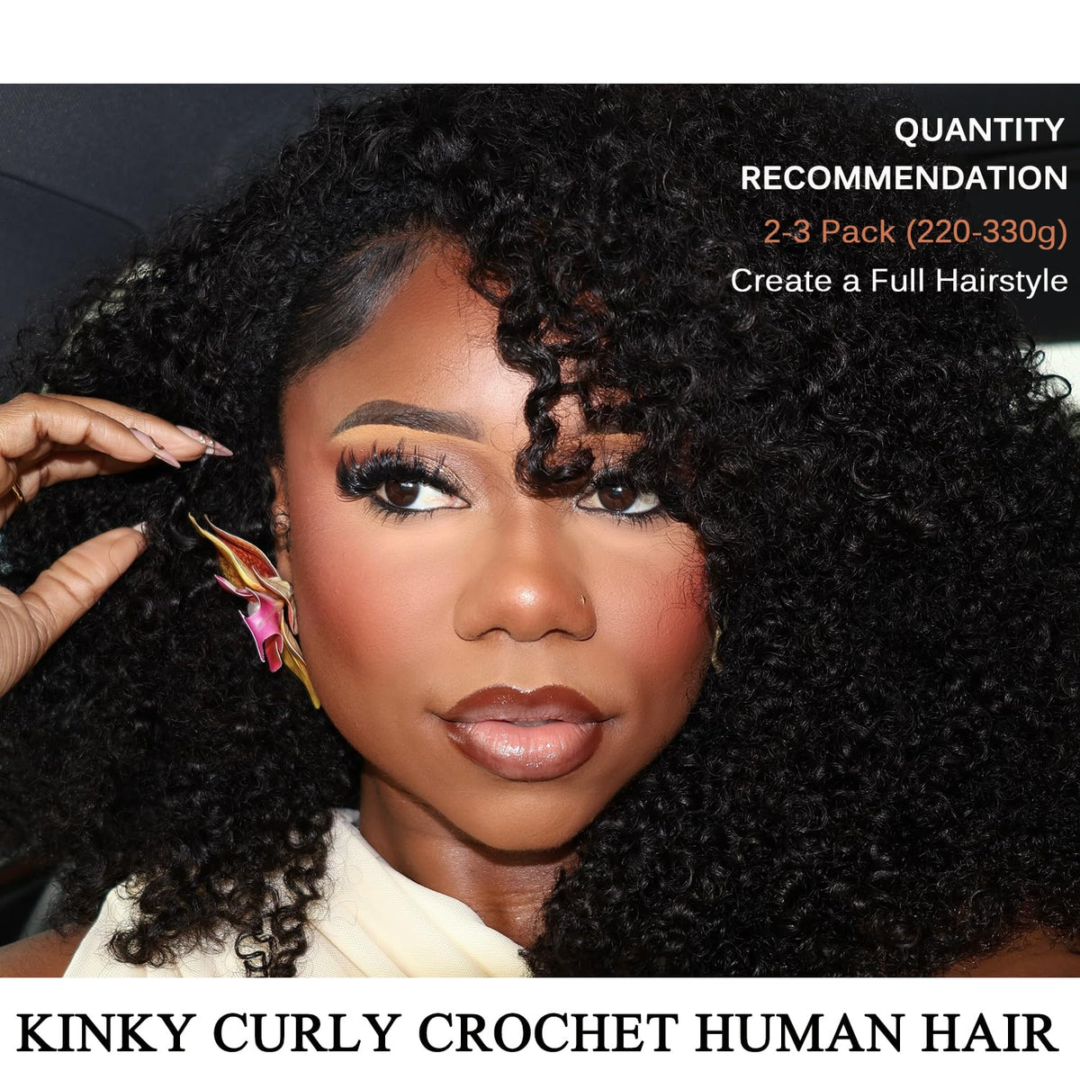 Beauty Youth natural black color 16-inch length for full looks