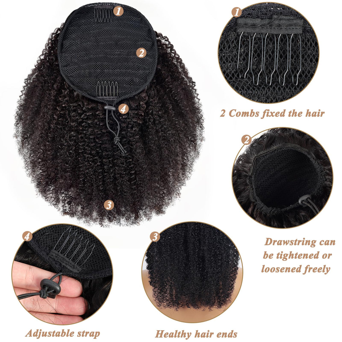 Beauty Youth Natural color extension matches real hair for seamless color blending.