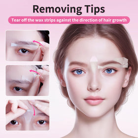 Beauty7 eyebrow-shaping strips help define brows neatly.