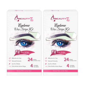 Beauty7 wax strips kit sensitive skin eyebrow-strips for precise eyebrow shaping.