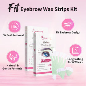 Beauty7 wax strips kit sensitive skin lip-strips for gentle lip hair removal.