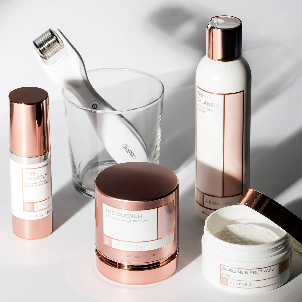 BeautyBio Balance cleanser ginger root and oats extract visual highlight
