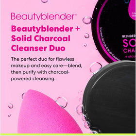 Beautyblender Blendercleanser Solid Charcoal cleanses and exfoliates tools.