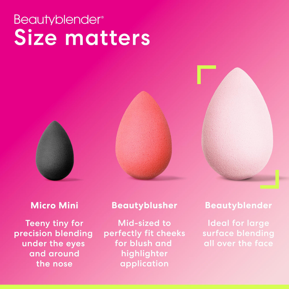 Beautyblender Bubble for cosmetic application delivering even layers with controlled product use