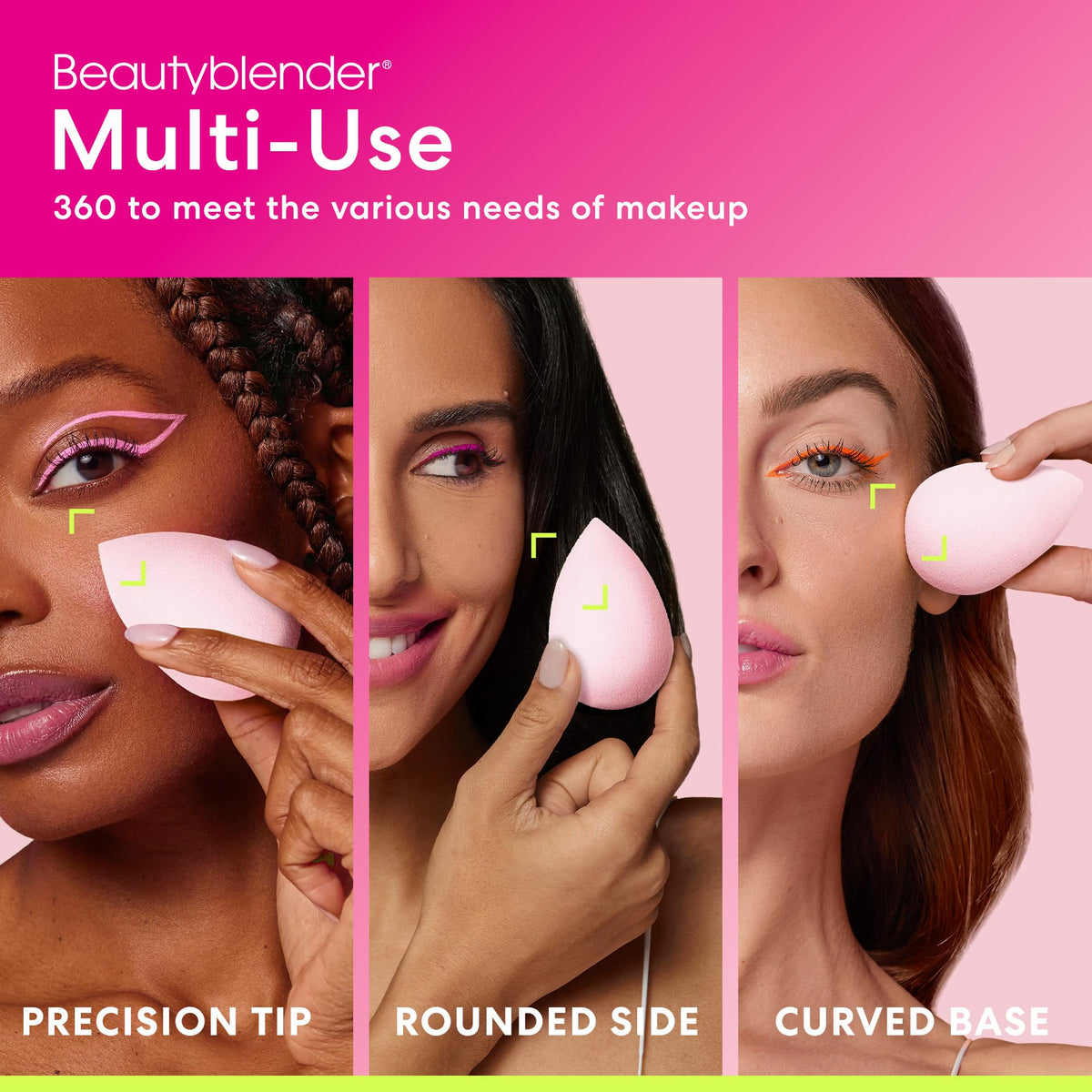 Beautyblender Bubble skin-toned swatch demonstrates buildable coverage with aqua-activated expansion