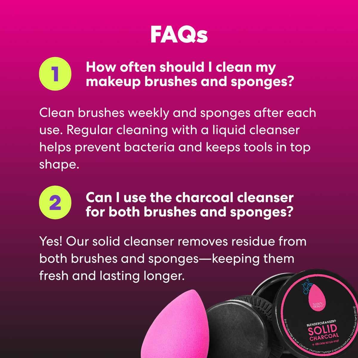 Beautyblender Charcoal packaging highlights a compact cleaning kit.
