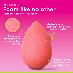 Beautyblender Cheeky dye shedding note—initial shedding doesn't transfer to skin