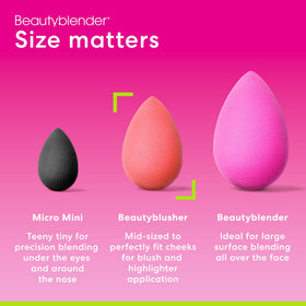 Beautyblender Cheeky sponge in juicy pink grapefruit for vibrant, streak-free application
