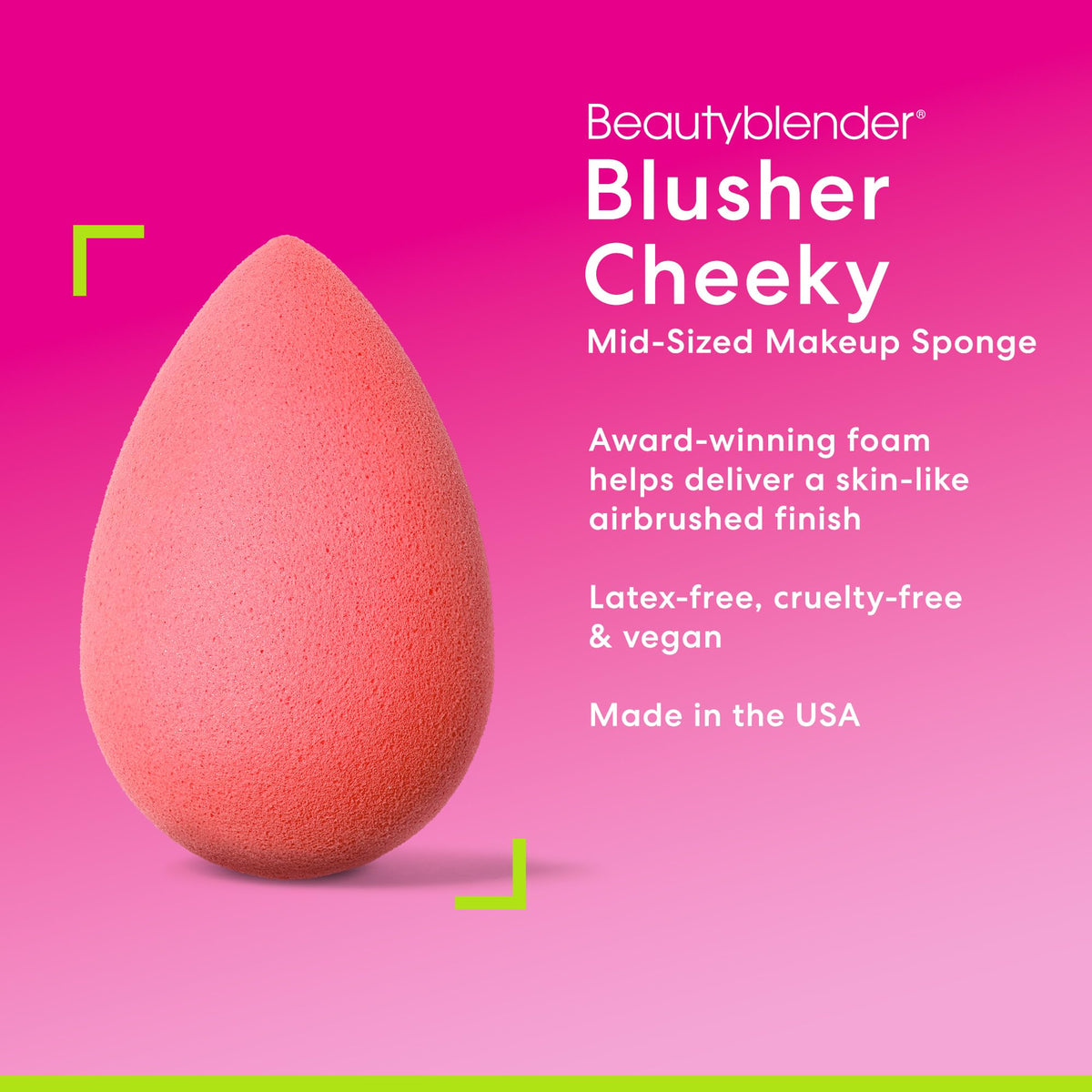 Beautyblender Cheeky sponge with large surface for quick blush coverage