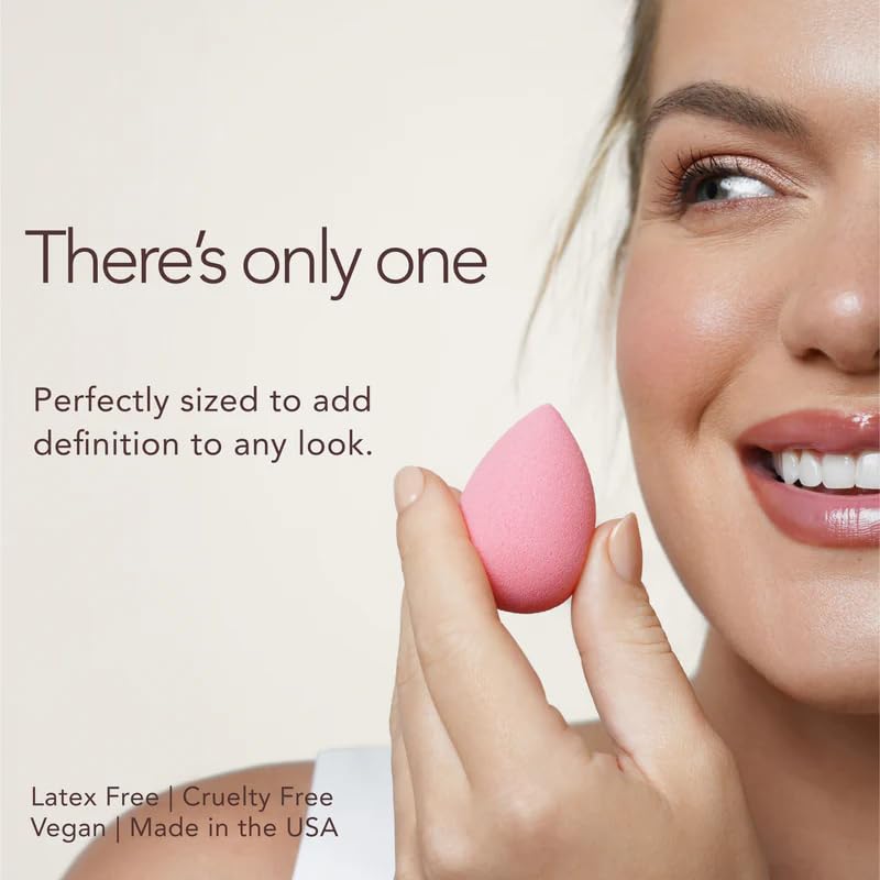 Beautyblender Cheeky sponge contoured tip for precise blush placement