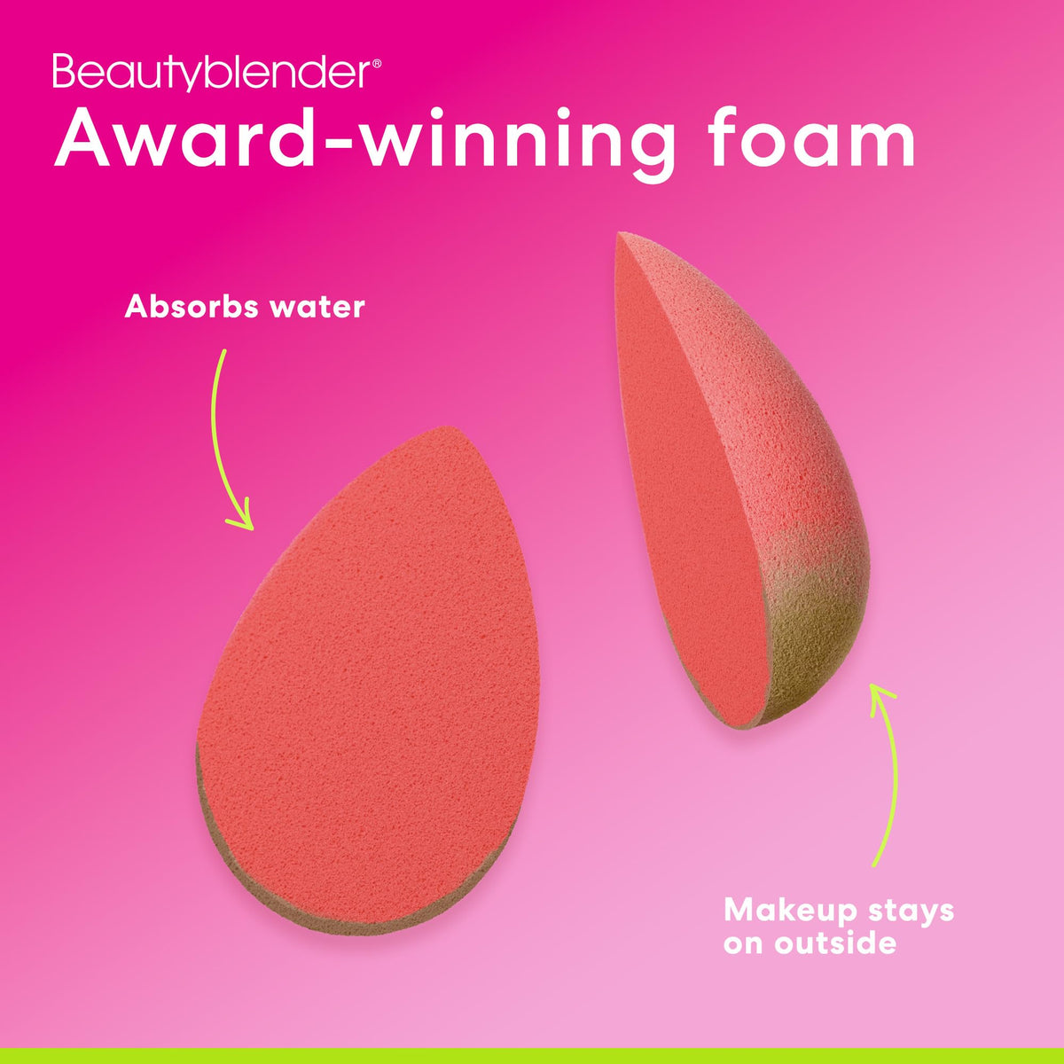 Beautyblender Cheeky sponge is washable and reusable for ongoing routines